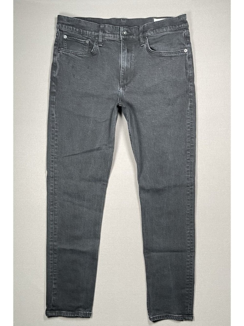 Rag & Bone New York Fit 2 Slim Fit Black Denim Jean - Men Size 34 X 32